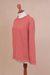 Pima cotton pullover, 'Warm Eden in Guava Pink' - Pima Cotton Pullover in Guava from Peru (image 2b) thumbail