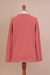 Pima cotton pullover, 'Warm Eden in Guava Pink' - Pima Cotton Pullover in Guava from Peru (image 2c) thumbail