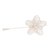 Cultured pearl filigree filigree stickpin, 'Glowing Daisy' - Floral Cultured Pearl Filigree Stickpin from Peru (image 2a) thumbail