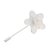 Cultured pearl filigree filigree stickpin, 'Glowing Daisy' - Floral Cultured Pearl Filigree Stickpin from Peru (image 2c) thumbail