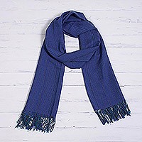 Baby alpaca blend scarf,