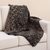 Alpaca blend throw, 'Andean Labyrinth in Tan' - Alpaca Blend Throw with Geometric Motifs in Tan and Black thumbail