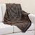 Reversible alpaca blend throw, 'Andean Squares in Tan' - Alpaca Blend Throw with Square Motifs in Tan and Black thumbail