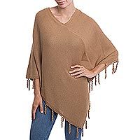 Alpaca blend poncho,
