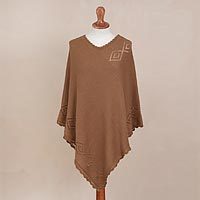 Alpaca blend poncho,