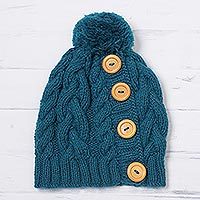Alpaca blend knit cap,
