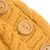 Alpaca blend knit cap, 'Cheery Hug in Yellow' - Yellow Alpaca Blend Buttons and Pompom Cabled Hand Knit Cap (image 2d) thumbail