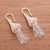 Sterling silver filigree waterfall earrings, 'Dancing Bells' - Sterling Silver Filigree Bell Waterfall Earrings from Peru (image 2b) thumbail