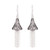 Sterling silver filigree waterfall earrings, 'Dark Dancing Bells' - Oxidized Sterling Silver Filigree Waterfall Earrings (image 2a) thumbail