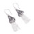 Sterling silver filigree waterfall earrings, 'Dark Dancing Bells' - Oxidized Sterling Silver Filigree Waterfall Earrings (image 2c) thumbail