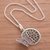 Sterling silver filigree pendant necklace, 'Captivating Butterfly' - Sterling Silver Filigree Butterfly Necklace from Peru (image 2b) thumbail