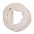 Alpaca blend infinity scarf, 'Andean Eyelets in Snow White' - Knit Alpaca Blend Infinity Scarf in Snow White from Peru (image 2a) thumbail