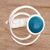 Chrysocolla cocktail ring, 'In Orbit' - Chrysocolla in Sterling Silver Orbiting Planet Cocktail Ring thumbail