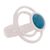 Chrysocolla cocktail ring, 'In Orbit' - Chrysocolla in Sterling Silver Orbiting Planet Cocktail Ring (image 2a) thumbail
