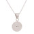 Chrysocolla pendant necklace, 'Ocean Portal' - Round Chrysocolla and Sterling Silver Pendant Necklace (image 2c) thumbail