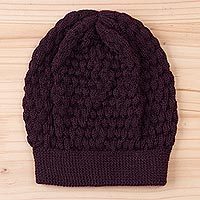 100% baby alpaca hat,