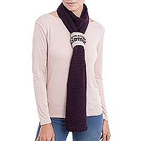100% baby alpaca scarf,