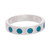 Chrysocolla band ring, 'Cardinal Dots' - Circle Motif Chrysocolla Band Ring from Peru (image 2a) thumbail