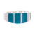 Chrysocolla band ring, 'Inca Fortress' - Rectangular Chrysocolla Band Ring from Peru (image 2a) thumbail