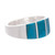 Chrysocolla band ring, 'Inca Fortress' - Rectangular Chrysocolla Band Ring from Peru (image 2c) thumbail
