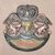 Copper and gemstone wall art, 'Ceremonial Owl' - Green Patina and Polished Copper and Bronze Owl Wall Art thumbail