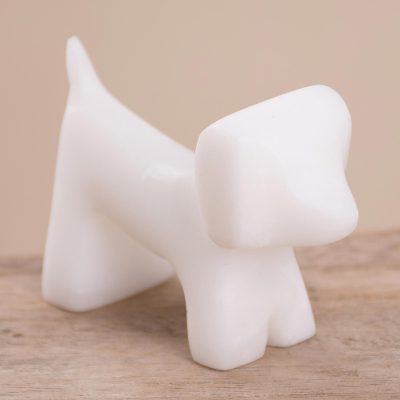 Huamanga stone figurine, Happy Puppy