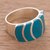 Chrysocolla cocktail ring, 'Oceanic Expansion' - Chrysocolla Cocktail Ring Crafted in Peru (image 2b) thumbail