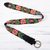 Wool belt, 'Pink Daisies' - Black and Colorful Floral Motif Embroidered Wool Woven Belt (image 2) thumbail