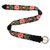 Wool belt, 'Pink Daisies' - Black and Colorful Floral Motif Embroidered Wool Woven Belt thumbail
