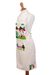 Cotton applique apron, 'Sweet Morning' - Handcrafted Cotton Arpillera Applique Apron from Peru (image 2b) thumbail