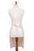 Cotton applique apron, 'Sweet Morning' - Handcrafted Cotton Arpillera Applique Apron from Peru (image 2c) thumbail