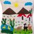 Cotton applique apron, 'Sweet Morning' - Handcrafted Cotton Arpillera Applique Apron from Peru (image 2d) thumbail