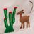 Cotton applique apron, 'Sweet Morning' - Handcrafted Cotton Arpillera Applique Apron from Peru (image 2f) thumbail
