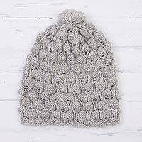 100% alpaca knit cap,
