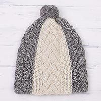 100% alpaca knit cap,