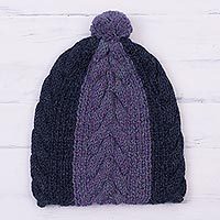 100% alpaca knit cap,