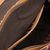 Leather accent wool blend sling, 'Woven Sophistication' - Honey Brown Striped Wool Blend Leather Accent Shoulder Bag (image 2e) thumbail