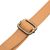 Leather accent wool blend sling, 'Woven Sophistication' - Honey Brown Striped Wool Blend Leather Accent Shoulder Bag thumbail