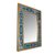 Reverse-painted glass mirror, 'Blue Fascination' - Reverse-Painted Glass Wall Mirror in Blue from Peru (image 2b) thumbail