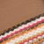 Leather accent cotton blend clutch, 'Andean Valley Sunset' - Colorful Stripe Handwoven Cotton Blend Leather Accent Clutch thumbail