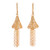 Gold plated sterling silver filigree waterfall earrings, 'Golden Dancing Bells' - 24k Gold Plated Sterling Silver Waterfall Earrings from Peru (image 2a) thumbail