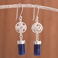 Sodalite dangle earrings,