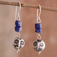 Sodalite dangle earrings,