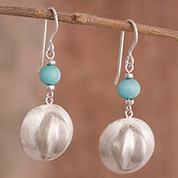Amazonite dangle earrings,