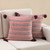 Cotton cushion covers, 'Colorful Speckle' (pair) - Striped Colorful Cotton Cushion Covers from Peru (Pair) (image 2) thumbail