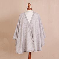 Alpaca blend ruana,