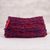 Jute clutch, 'Fantastic Pattern' - Crocheted Jute Clutch in Crimson and Blue-Violet from Peru thumbail