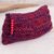 Jute clutch, 'Fantastic Pattern' - Crocheted Jute Clutch in Crimson and Blue-Violet from Peru (image 2b) thumbail