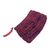 Jute clutch, 'Fantastic Pattern' - Crocheted Jute Clutch in Crimson and Blue-Violet from Peru (image 2c) thumbail