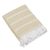 Alpaca blend throw, 'Wheat Field' - Zigzag Motif Alpaca Blend Throw in Wheat from Peru (image 2a) thumbail